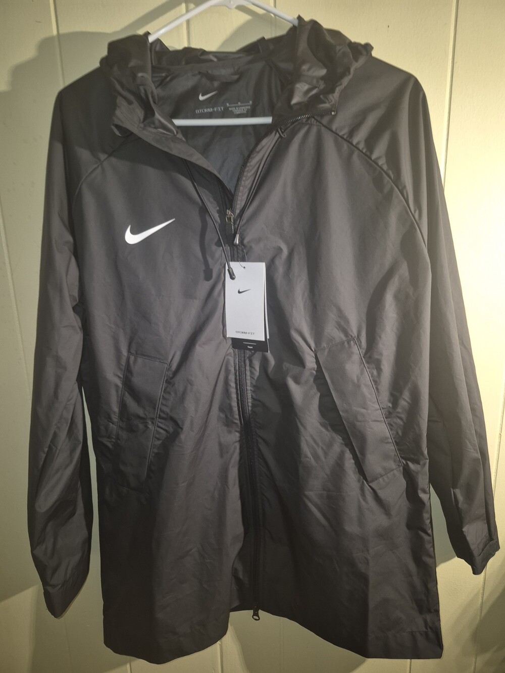 Nike Storm-FIT Academy Jacket Womens Medium Black Hooded Full-Zip NWT   #167